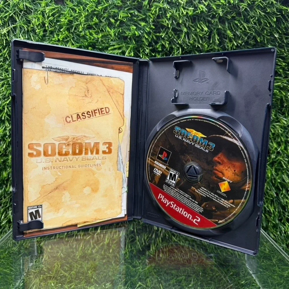 Sony PS2 Video Game Lot SOCOM 3 Navy Seals & Full Spectrum Warrior‎ CIB Vintage